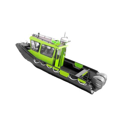 China Pe Row Smooth And Fast HDPE Plastic Workboat Aluminum High Speed ​​Speedboat for sale