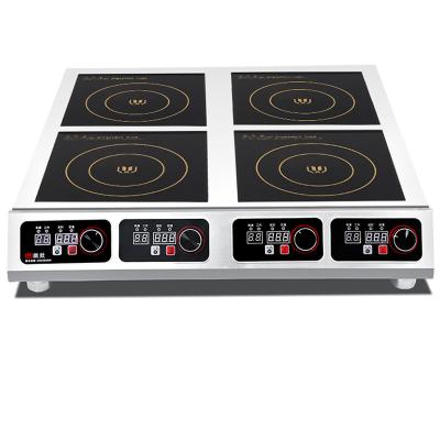 China Fried 5 Years Manufacturer Direct CE Warranty 3000W Savings In China Commercial 4 Burner Induction Cooker Manufacturer for sale