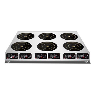 China OEM Fried Kitchen Used Silver Commercial Cooktop Gray Steel 3500W 220V Electric Induction Cooker for sale