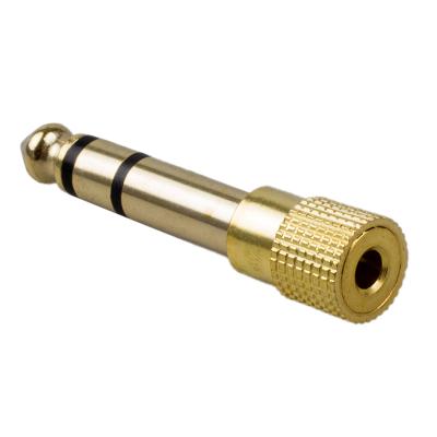 China Stable performance strong anti-interference 6.35mm fast transmission gold-plated 1/4