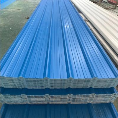 China 2ft x 8ft 16 Gauge Color Coated Metal Roofing Z275 Building Pre-Painted Ripple Galvanized Steel Plate Board for Warehouses for sale