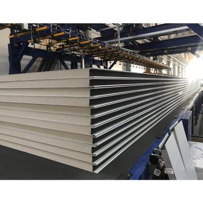 China Modern Design Style Warehouse Aluminum Foam with 100mm PU/Polyurethane Sandwich Panels for sale