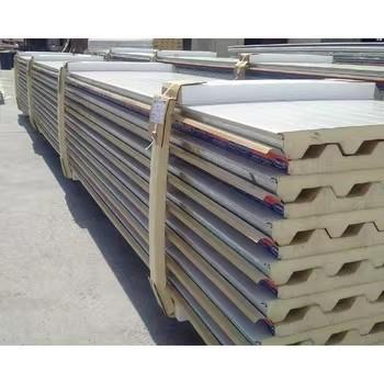 China Modern Design 80kg/m3 75mms Wall Panels for Warehouse Roof Insulation Foam EPS PU PIR for sale