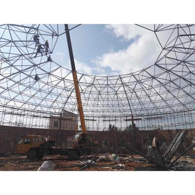 China Modern Design Steel Building Arch Space Frame Roofing for Carport with Sandwich Panel for sale