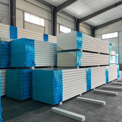 China Supply Insulated Roof Sandwich Panels for Modern Design Warehouses Aluminum PU Foam Metal Outdoor Buildings for sale