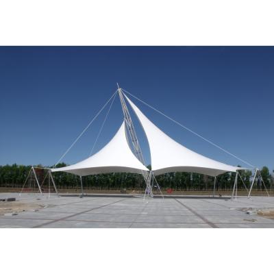 China Direct Sunshade Architecture Tensile Roof Cover Membrane Structure for Park Landscape for sale