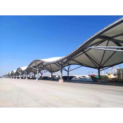 China Modern Design PVDF Tensile Fabric Membrane Structure for Outdoor Landscape Umbrella Canopy for sale