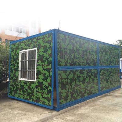 China 40ft Flat Pack Container Office with Modern Steel Frame and Sandwich Panel Bathroom for sale