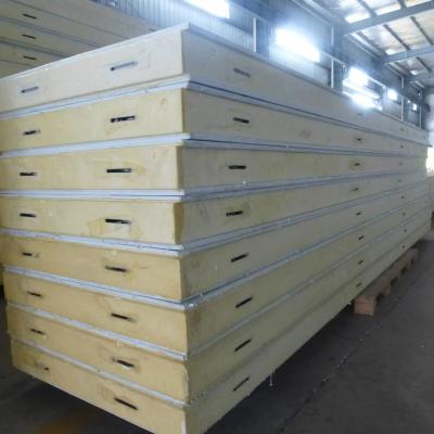 China Modern Design Wall Sandwich Panels for Cold Storage in Warehouses Fire-Resistant Steel Metal and PU PIR Foam Core for sale