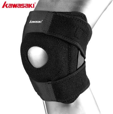 China Universal Adjustable Kawasaki Basketball Knee Pads Breathable Elastic Knee Support Guard Strap Volleyball Gym Sports Safety KF-3402 for sale