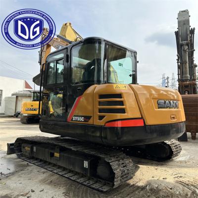 China Sany Sy55 Used 5.5 Ton Excavator With Precise Control Over Excavation for sale