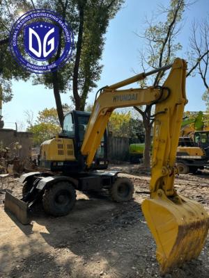 Cina Origine Corea 60W-7 Hyundai Used Wheel Excavator 60W-7 Wheel Excavator Usato Hyundai Excavator 60W-7 in vendita