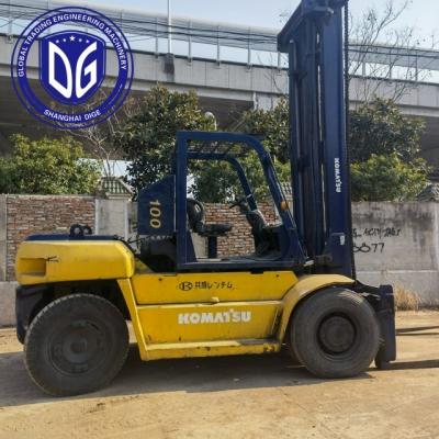 China 10t FD100 Gebruikte Komatsu vorklift met sterke hydraulische machine Te koop