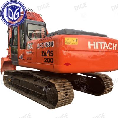 China Origen Japón ZX200-6 Excavadora usada de Hitachi ZX200-6 Excavadora de rastreo de segunda mano Excavadora hidráulica de Hitachi ZX200-6 en venta