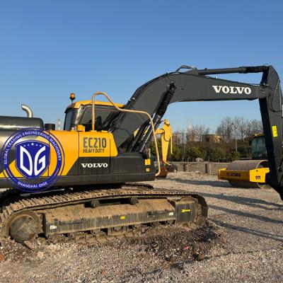 China Used Volvo EC210 21Ton Hydraulic Crawler Excavator Almost New High Quality for sale