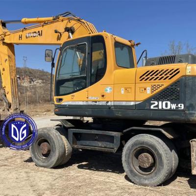 China Used Hyundai Wheel Excavator Model 210W-9 Original and In Good Condition On Sale for sale