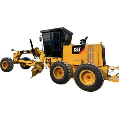 China Forma de conducción hidráulica Caterpillar Grader 140h 14677kg Peso de la máquina para una clasificación precisa de la carretera en venta