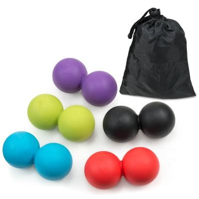 China Peanut Deep Massage Balls Double Body Tissue Lacrosse Massage Ball For Muscle Relaxer for sale