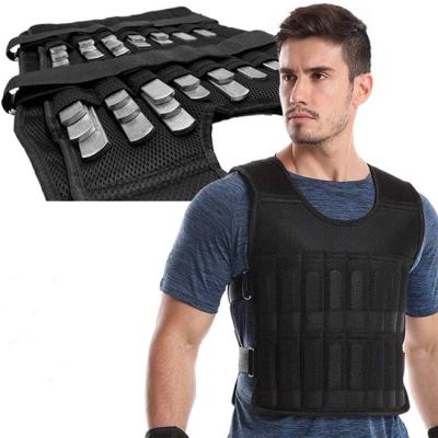 China 2021 Fabric Elastic Sponge Mesh Breathable Adjustable Weighted Vest Including Steel Plate for sale