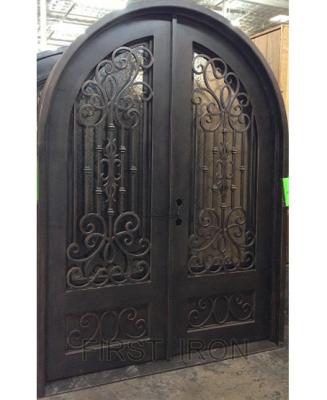 China Easy Installation Entry Door Custom Wrought Iron Gates for sale