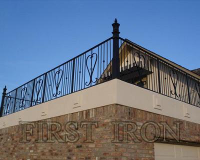 China Easily assembled wrought iron fence for sale