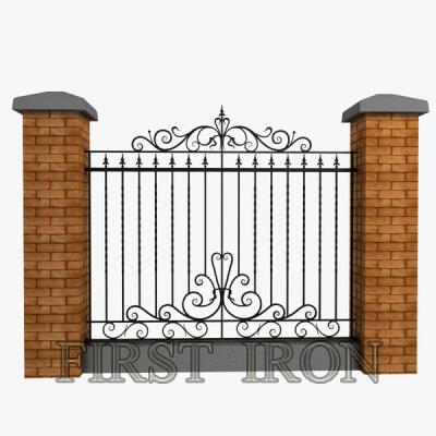 China Easily compiled Victorian wrought iron fence design, garden gate fence balustrade, Australian iron fence design for sale