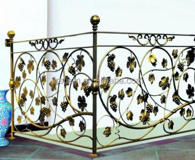 China Easily Assembled Vine Design Wrought Iron Hand Railings for sale