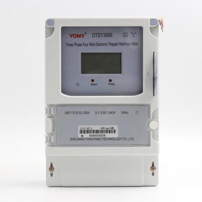 China Polycarbonate Plastic Material Solar Electricity Relay Smart Function Prepaid Meter for sale