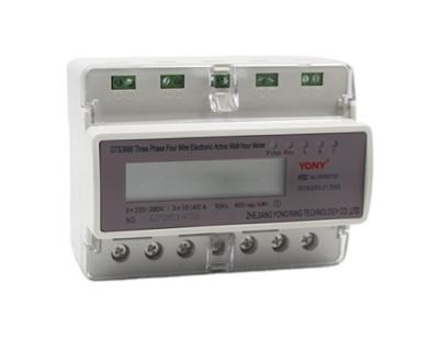 China Good Class Plastic Accurate Din Rail Three Phase Digital Electricity Meter For AC Solar System for sale