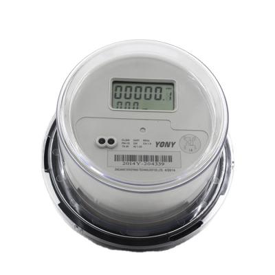 China Zhejiang YONY Single Phase 220v Digital Round Electronic Electric Meter DDS3666 for sale