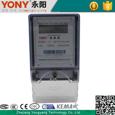 China Bangladesh Plastic Single Phase Dual Absent Tamper Proof Meter for sale