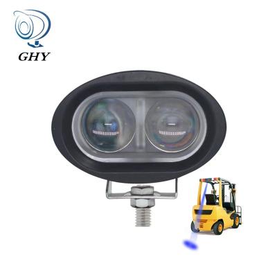 China 20W Spotlight Forklift LED Warning Light With 3D Lens Red Blue Mini Safety Spot Light Led Work Light for sale