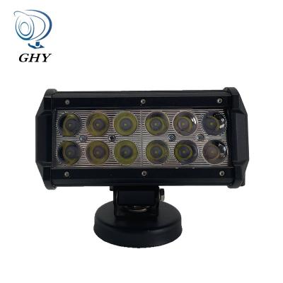 China Spot Beam 7 Inch Dual Row LED Work Light Spot Flood Beam 36W LED Combo Offroad Light Bar For Car Jeep SUV ATV Truck for sale