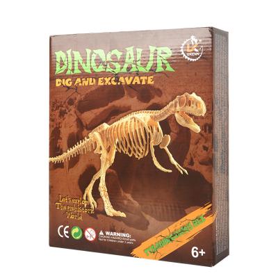 China Non-Toxic Dig Kit Dinosaur Egg Toy Excavator Safe Dino Excavation Early Education Kids Archeology Kit For Children K757 for sale