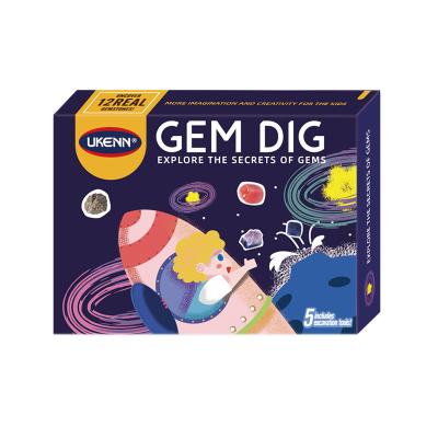 China Wholesale Developing Toy Child Excavation Gem Dig Educational Kit Science Intelligence Kits for sale