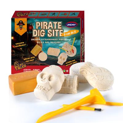 China Gifts and Play OEM STEM Kids Toys Dig Pirate Kit 5 IN 1 Excavation Set for sale