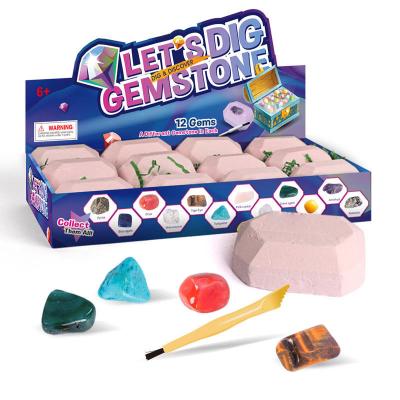 China New Gifts And Play Kids Educational Excavation Kits Toys Jewel Box Excavation Kit Blind Dig Kit For Girls for sale