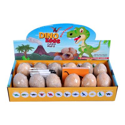 China Intelligence Developing Educational Toy OEM&ODM 12 Pack Dinosaur Egg Dig Kit For Children for sale