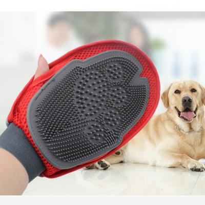 China Viable High Quality Silicone Cat Dog Bath Grooming Hair Remover Mitts Pet Bath Mitts Pet Grooming Mitts Sweep for sale