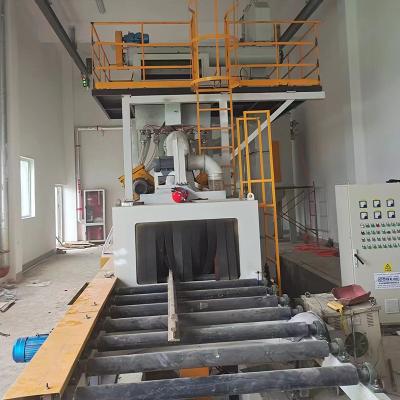 China Durable H Beam Steel Metal Sheet Structure Painting Production Line Roller Conveyor Shot Blasting Machine for sale