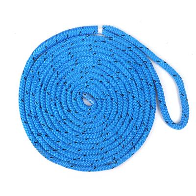 China For Boats Sailing Manufacturer Double Braided Nylon Marine Professional Mooring Dock Rope Marine Line for sale