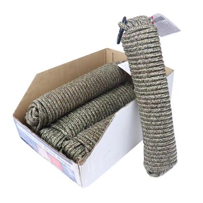 China For Boats Sailing Rope Camping Marine Hunting Rope Increasing Dia Brd PP Camouflage 3/8in 75ft With Hook Polypropylene Rope for sale