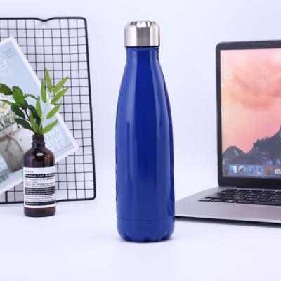 China Custom Viable 17oz 500ml Logo Sports Gym Flask Cola Shape Stainless Steel Thermal Insulated Double Walled Water Bottle for sale