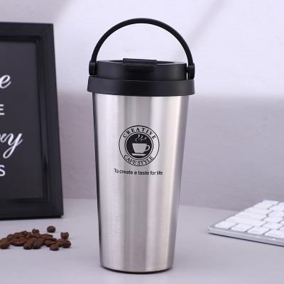 China Sustainable 12oz Sublimation Insulated 55 Degree Lean Coffee Mugs Seamless Thermal Coffee Travel Mug for sale