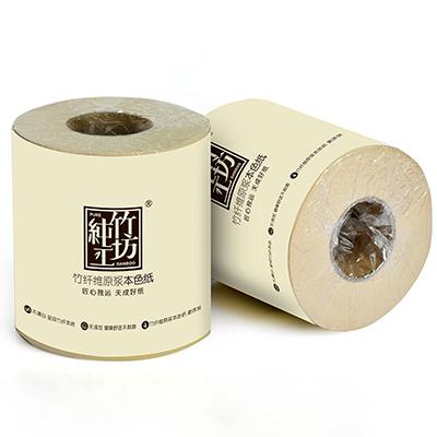 China Free Sample-Quality Assurance Eco-Friendly Environmental Protection 4ply Natural Bamboo Pulp Toilet Paper for sale