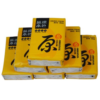 China Sample-Travel Eco-Friendly Free Package Mini Bamboo Facial Tissue Pulp Pouch Tissue for sale