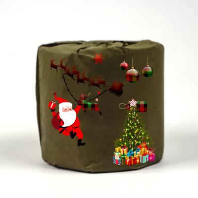 China Eco-friendly Christmas Material Wholesale Package Custom Logo 2ply The Copy Paper Toilet Paper Wrapping Tissue for sale