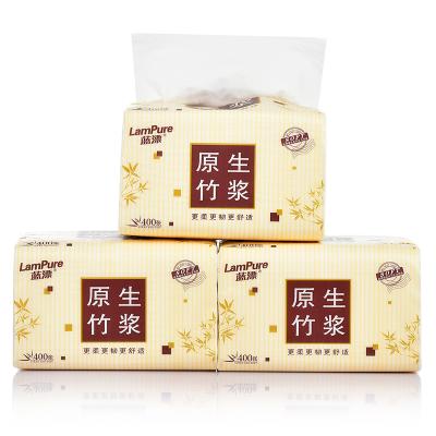 China 3 Ply Toilet Paper Pulp White Bamboo Facial Tissue Soft Tissue Pack for sale