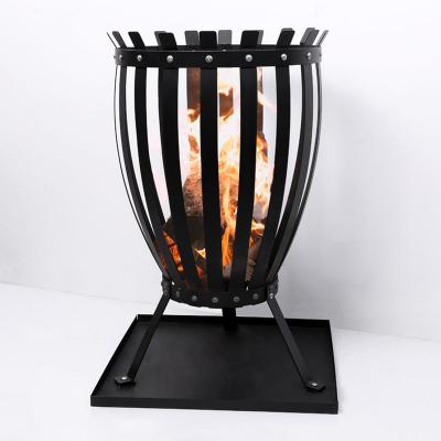 China Stocked 26 Inches Tall Fire Pit For Iron Outdoor Camping for sale