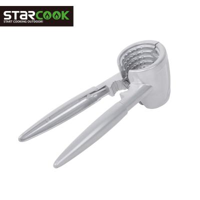 China Portable Stored Fruit Tool For Heavy Duty Nut Opener Aluminum Alloy Cookie Nut Opener Fast Funnel Shape Nut Cracker Easy To Use for sale